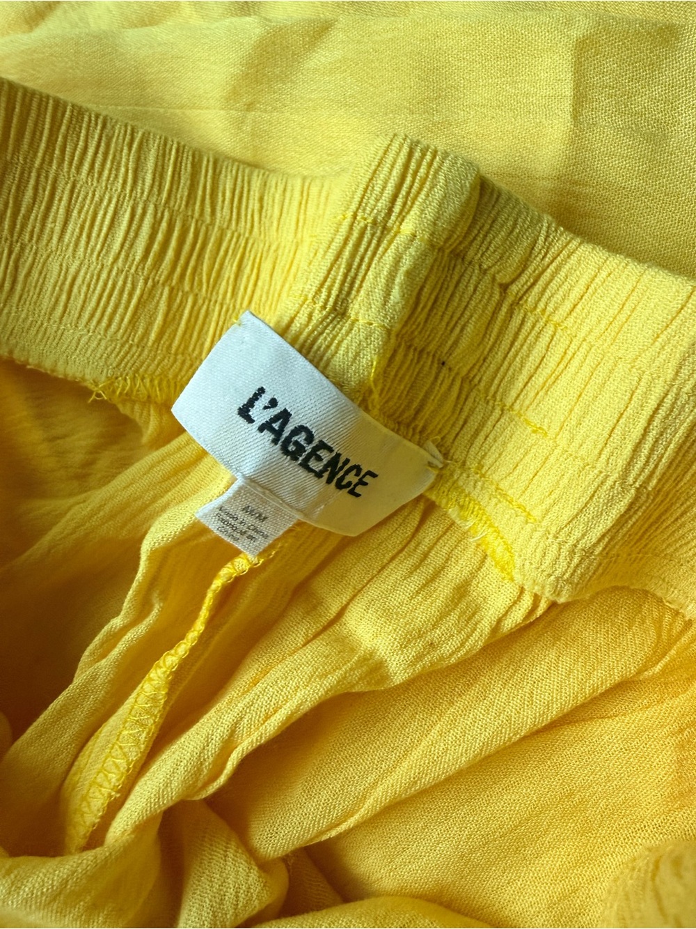 L'AGENCE Sunny Yellow Lightweight floaty Pants - Picture 3 of 3